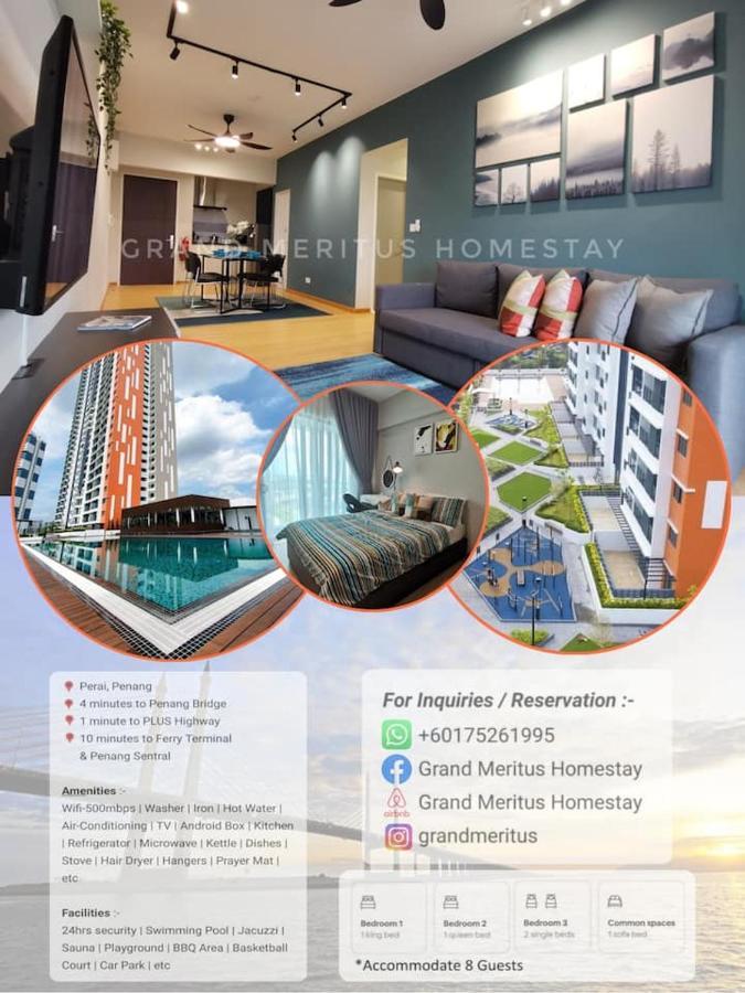 Grand Meritus Homestay @Penang Perai Esterno foto